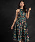 Spring Halter Bohemian Midi Dress